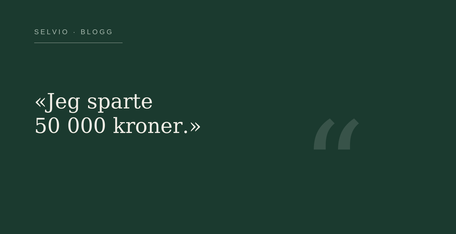 Pål solgte både leiligheten og hytta selv